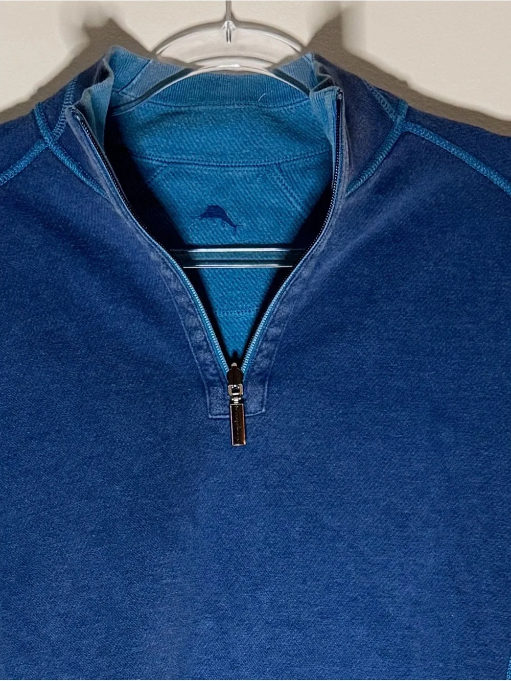 Tommy Bahama Size S Reversible Quarter Zip Pullover